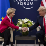 President Donald Trump and European Commission President Ursula von der Leyen