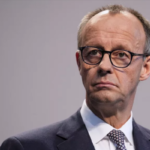 Friedrich Merz, CDU party chairman, speaking to the media following a coalition agreement in Berlin, Germany, ahead of the parliamentary vote for Chancellor.