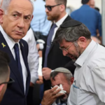 Benjamin Netanyahu honors fallen soldiers during Israel’s Remembrance Day ceremony in Jerusalem.