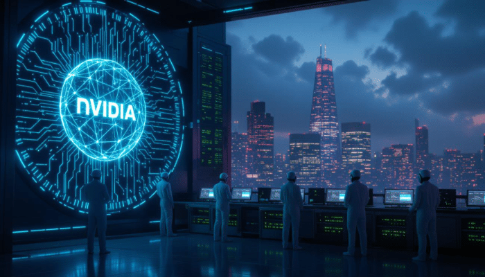 Illustration showing Europe shaping global AI governance in contrast to the U.S. and China