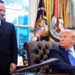 President Donald Trump speaks about the H-1B visa program and US skill gaps, defending his administration's new visa plan.