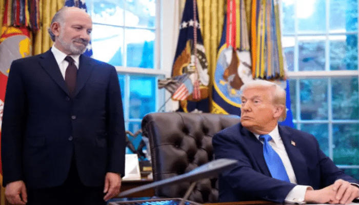 President Donald Trump speaks about the H-1B visa program and US skill gaps, defending his administration's new visa plan.