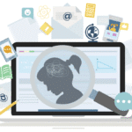 Person using a smartphone app for mental health support.