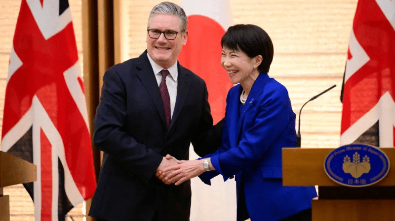 UK Prime Minister Keir Starmer and Japanese Prime Minister Sanae Takaichi meet in Tokyo following talks on trade, defence cooperation, and regional security, as Britain seeks to balance engagement with China and strengthened ties with Indo-Pacific allies.